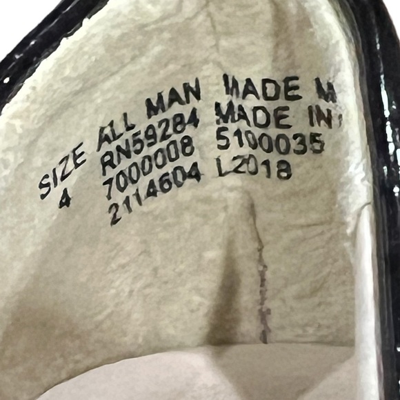 Children’s Place Black Patent Bow Ballet Flats Size 4 Baby Girl - Picture 4 of 9